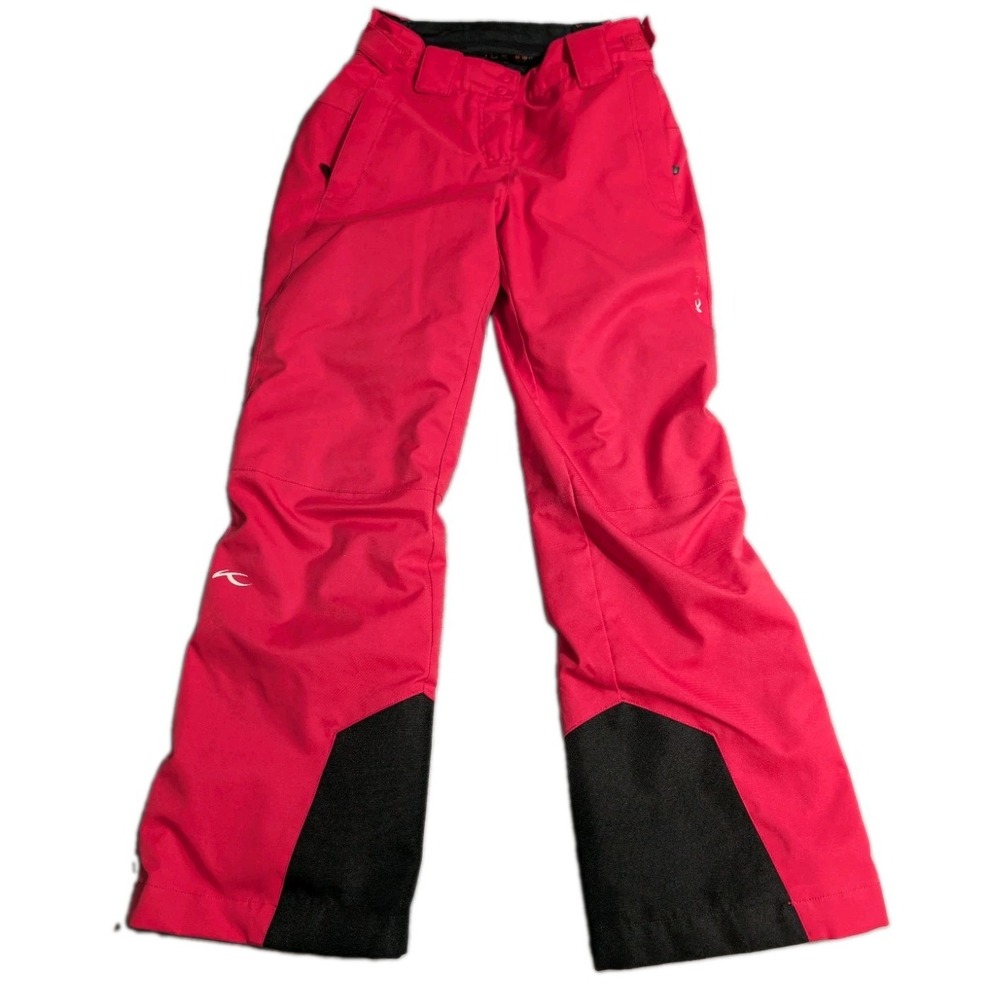KJUS Girls Silica Ski Pants Size 12 152 Pink Insulated Waterproof Snow Pants